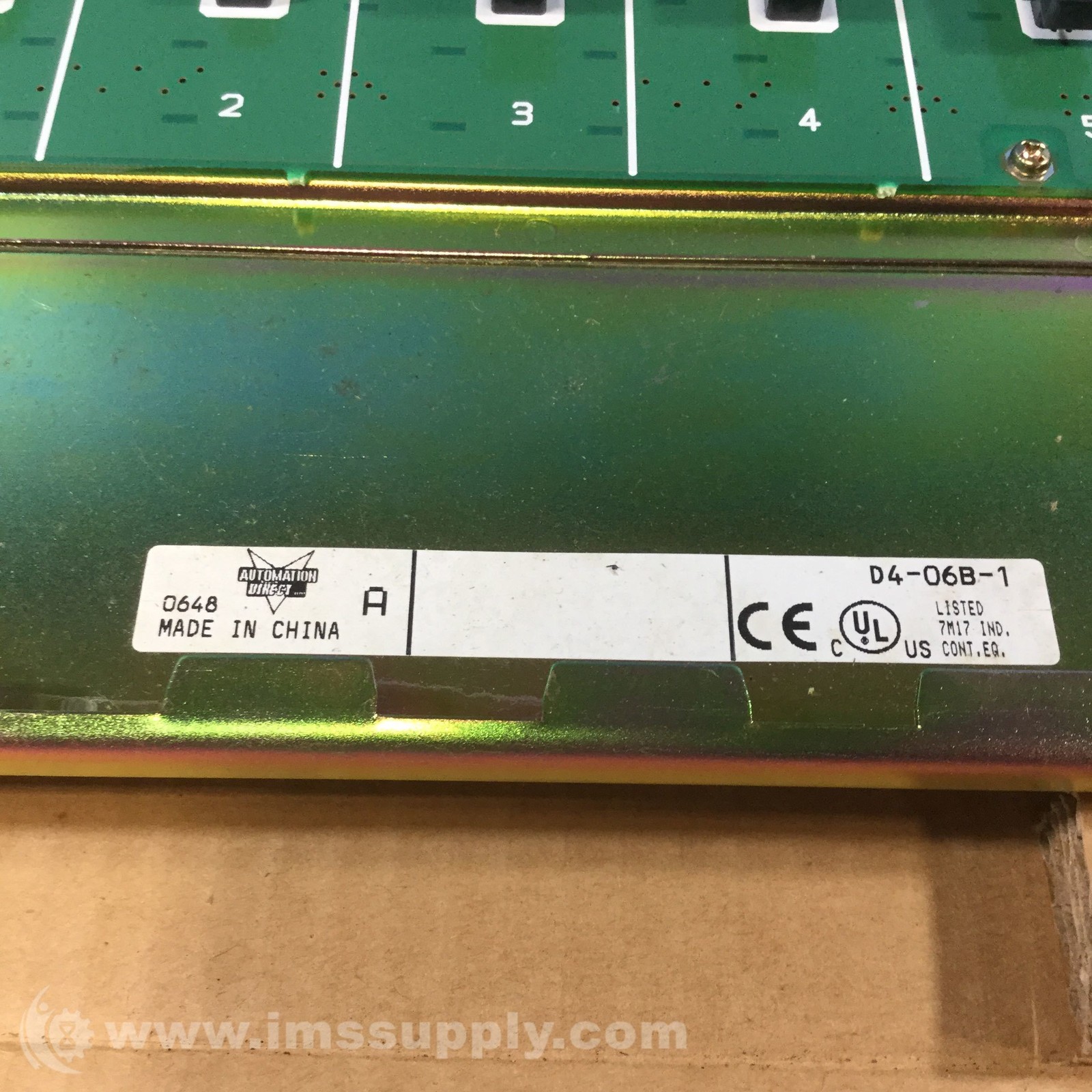 Automation Direct D4-06B-1 DL405 I/O base, 6-Slot, Panel Mount FNOB
