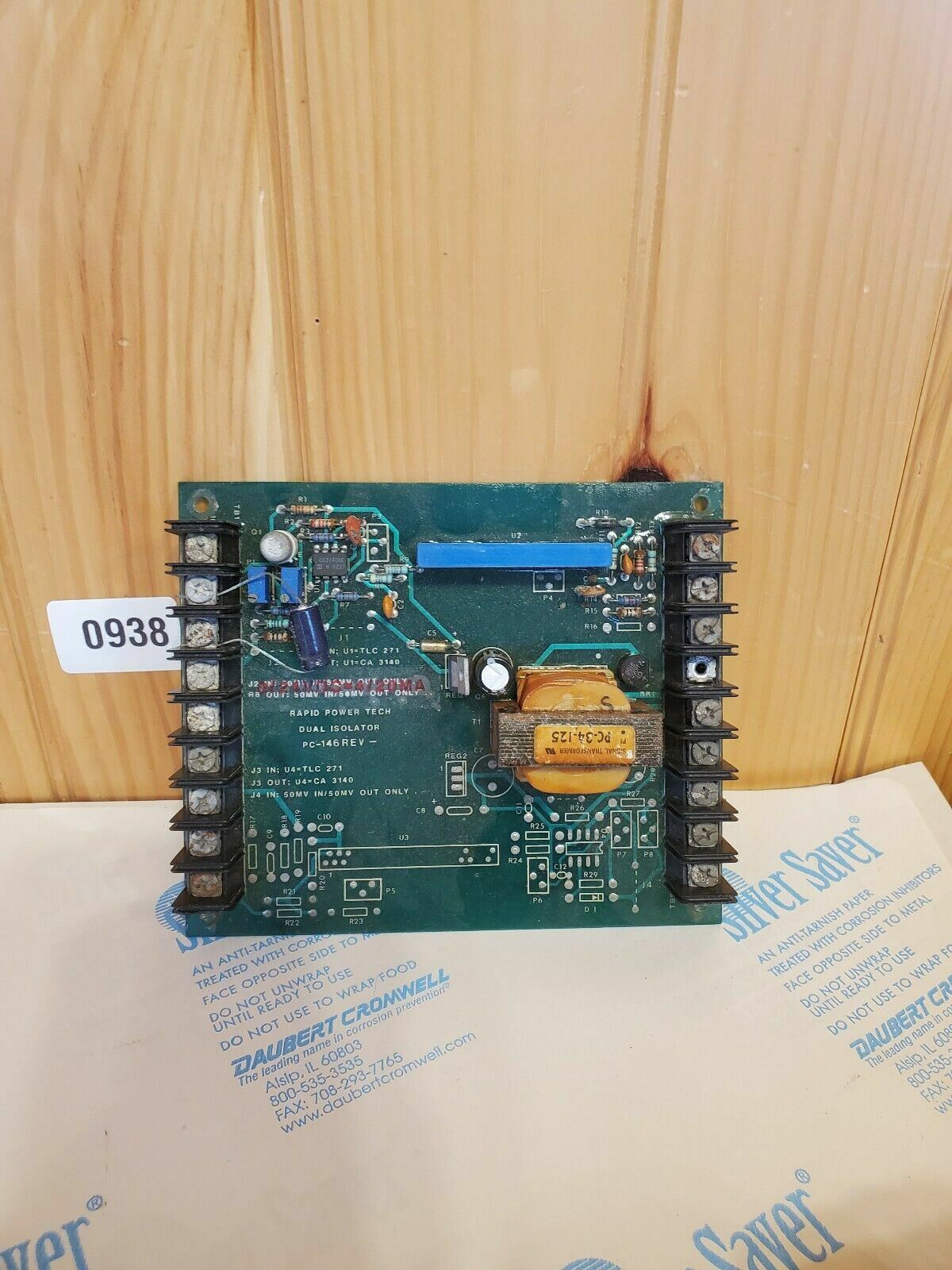 Rapid Electric PC72 REV C Circuit Board Used 24vac