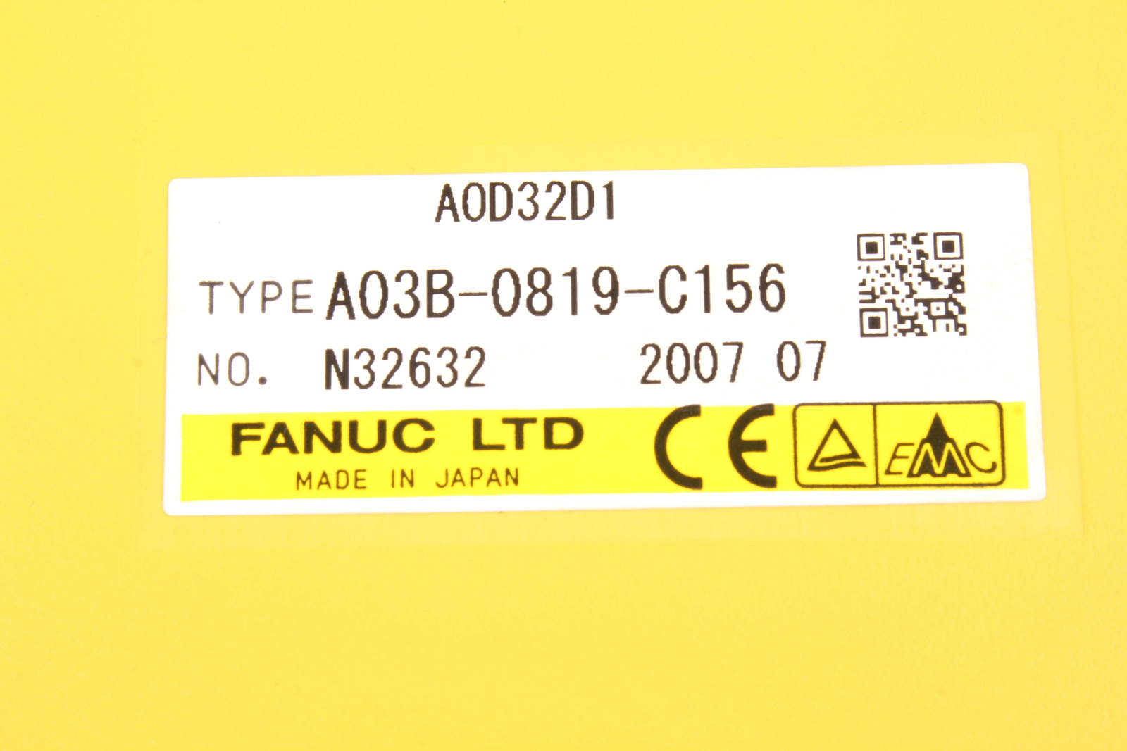 A03B-0819-C156 A0D32D1 FANUC – Refurbished – 24 Months Warranty