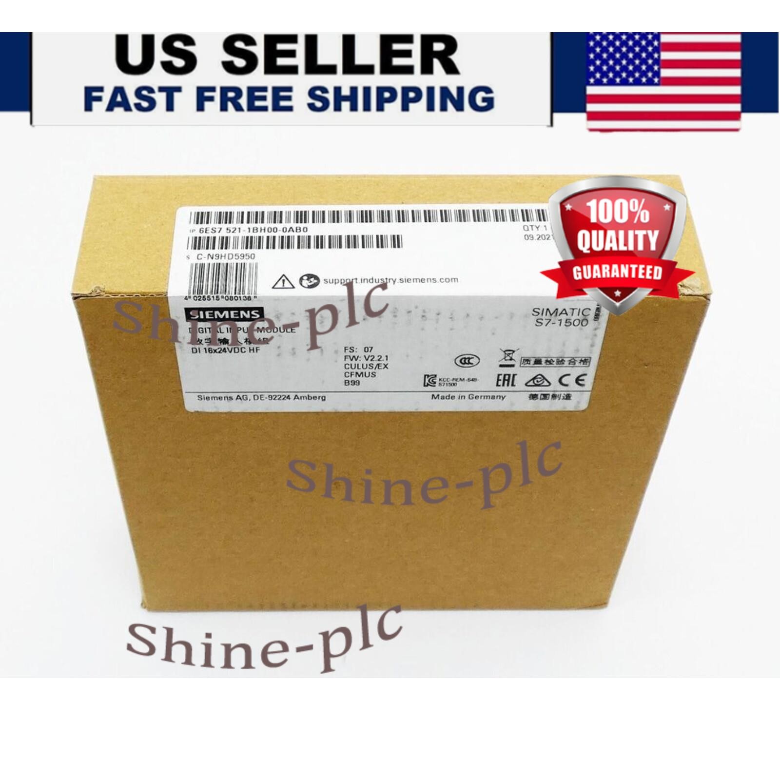 New Siemens 6ES7521-1BH00-0AB0 SIMATIC S7-1500 digital input 6ES7 521-1BH00-0AB0
