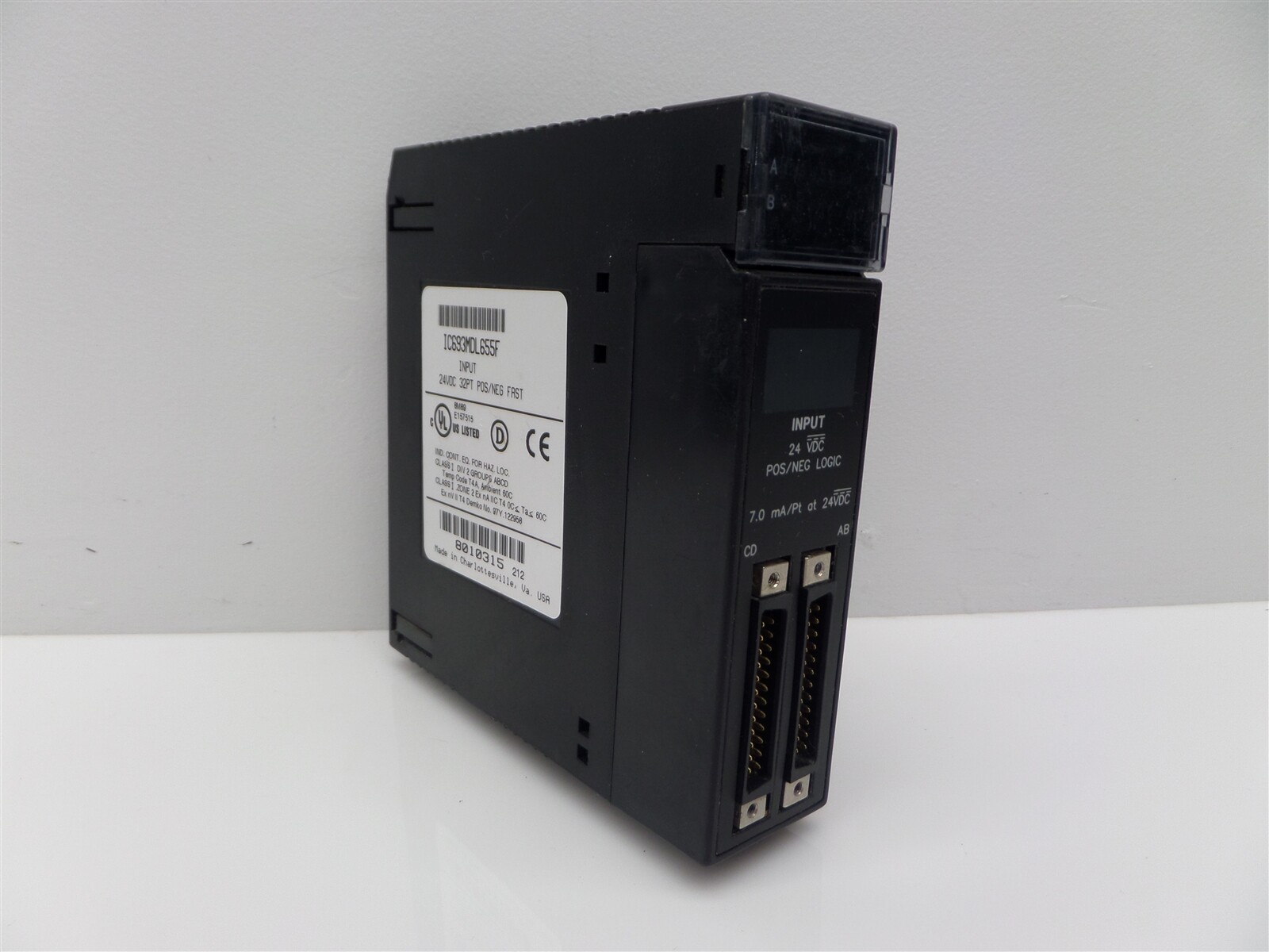 GE Fanuc IC693MDL655F Input Module 24VDC 32pt Pos/Neg Fast