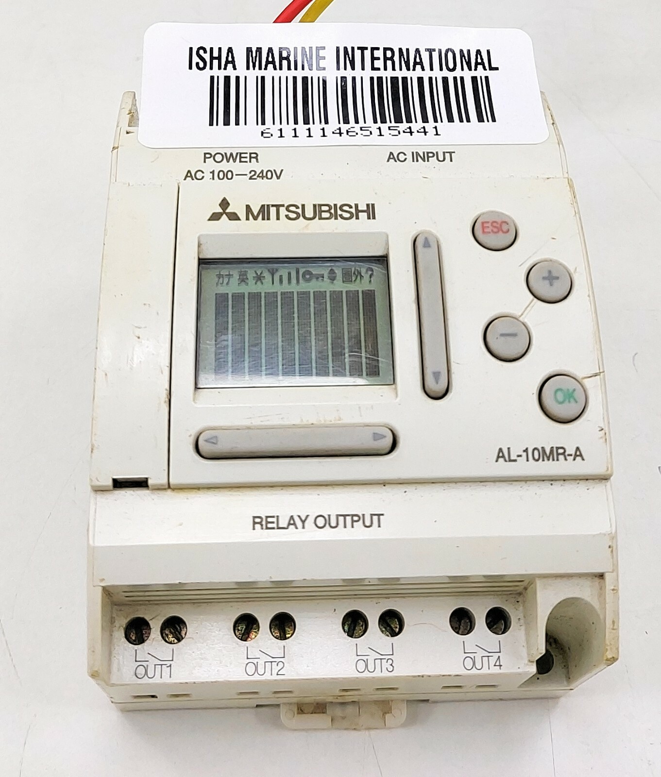 Mitsubishi AL-10MR-A Logic Module 6 Input 4 x Output Display White