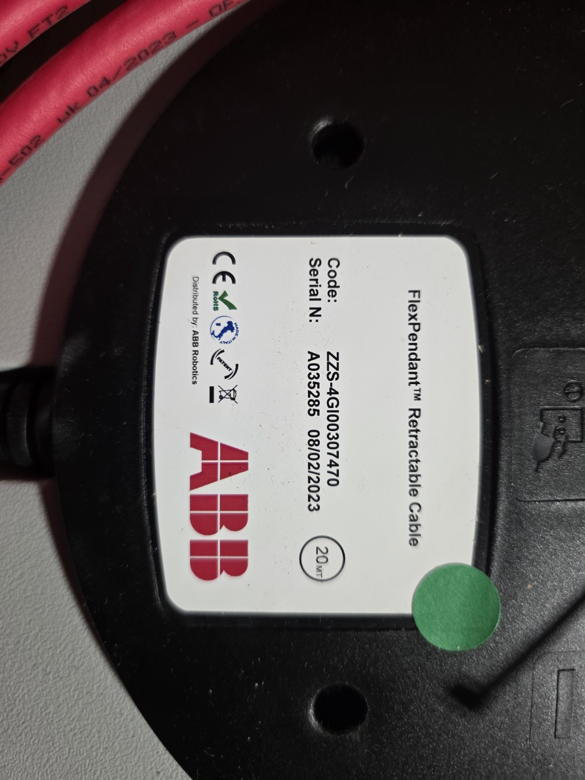 1PCS NEW ABB FlexPendant Retractable Cable
