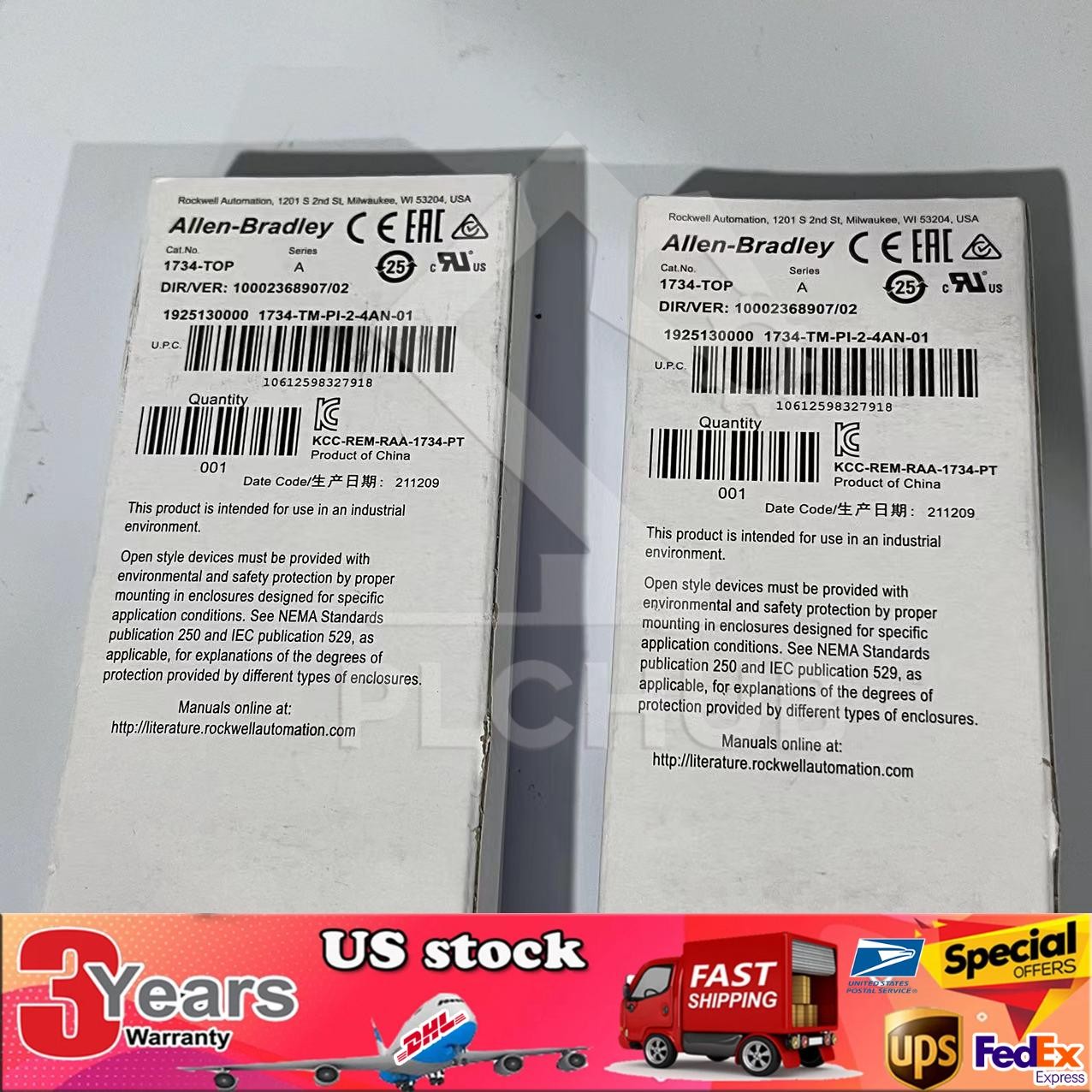 Allen Bradley 1734-TOP POINT I/O 1734TOP Terminal Base 1734TOP US Free Tax