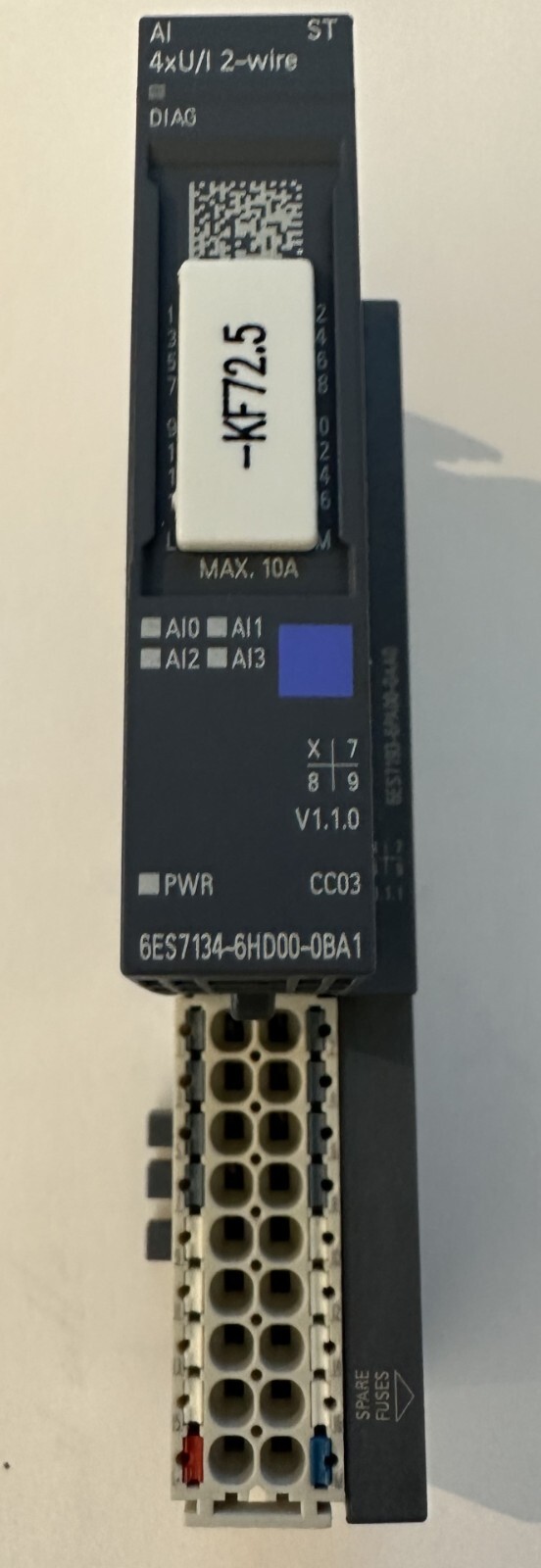 Siemens Simatic ET 200SP AI 4XU/I 2Wire 6ES7134-6HD00-0BA1 +6ES7 193-6PA00-0AA0