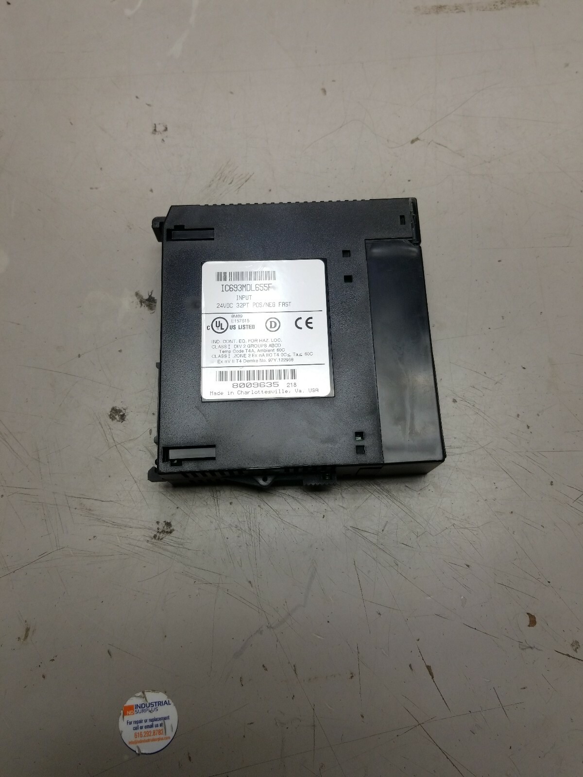GE Fanuc IC693MDL655F Input Module