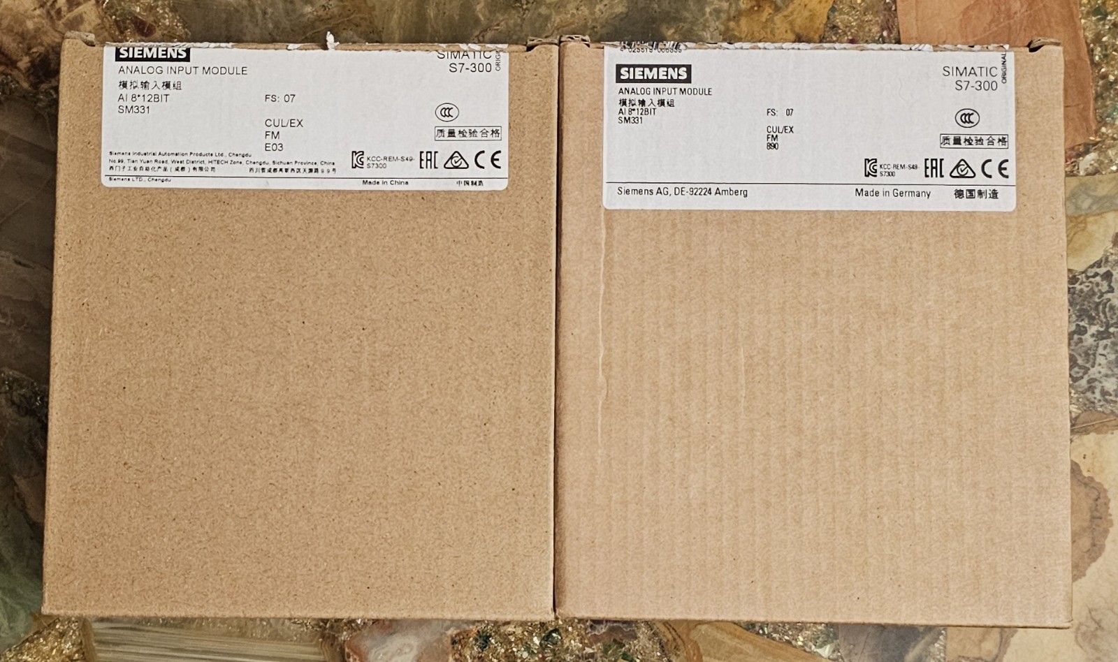 Qty = 2 – Siemens Simatic 6ES7 331 7KF02-0AB0 – Analog Input Modules