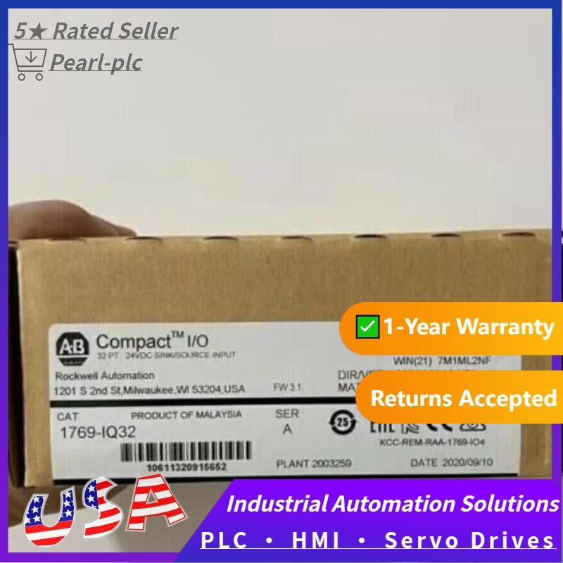 New AB 1769-IQ32 CompactLogix 24V DC Input Module 1769IQ32 US Free Tax