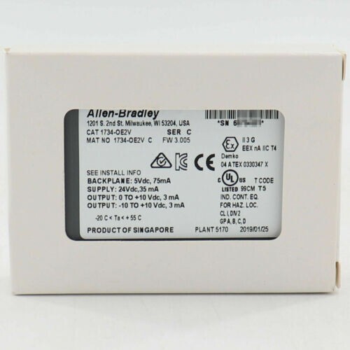 Allen Bradley 1734-OE2V SER C POINT I/O 2 Point Analog Output Module AB 1734OE2V