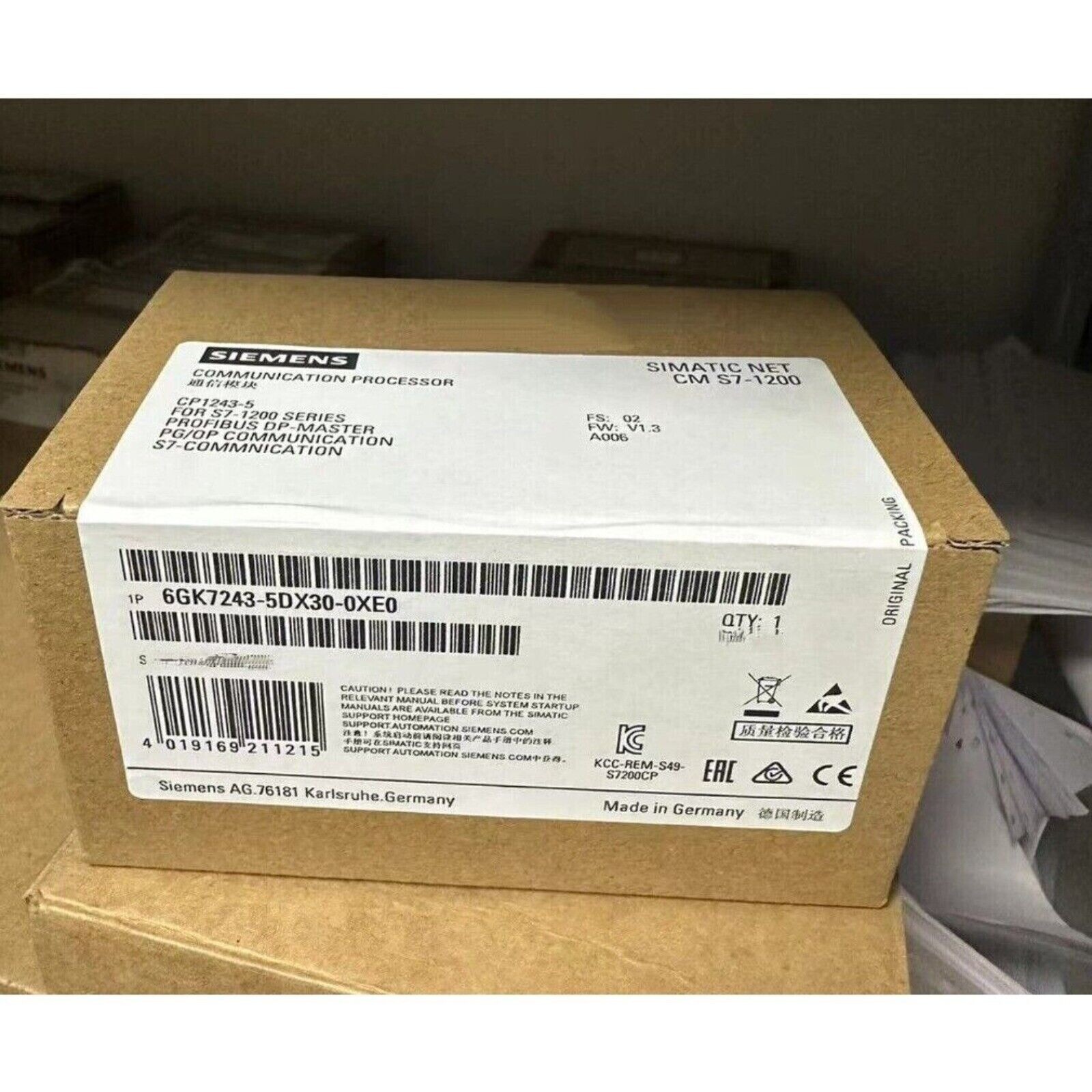 New Siemens 6GK7 243-5DX30-0XE0 communications CM 1243-5 6GK7243-5DX30-0XE0