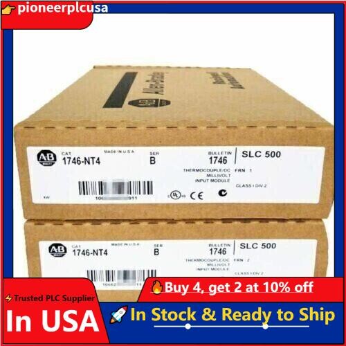 New Factory Sealed AB 1746-NT4 SLC 500 PLC Input Module 1746NT4 US Free Tax
