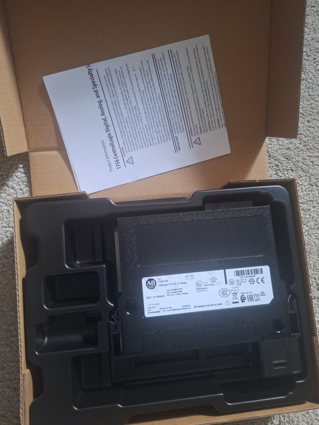 Allen-Bradley 1756-OF8 ControlLogix 8 Point Analog Output Module
