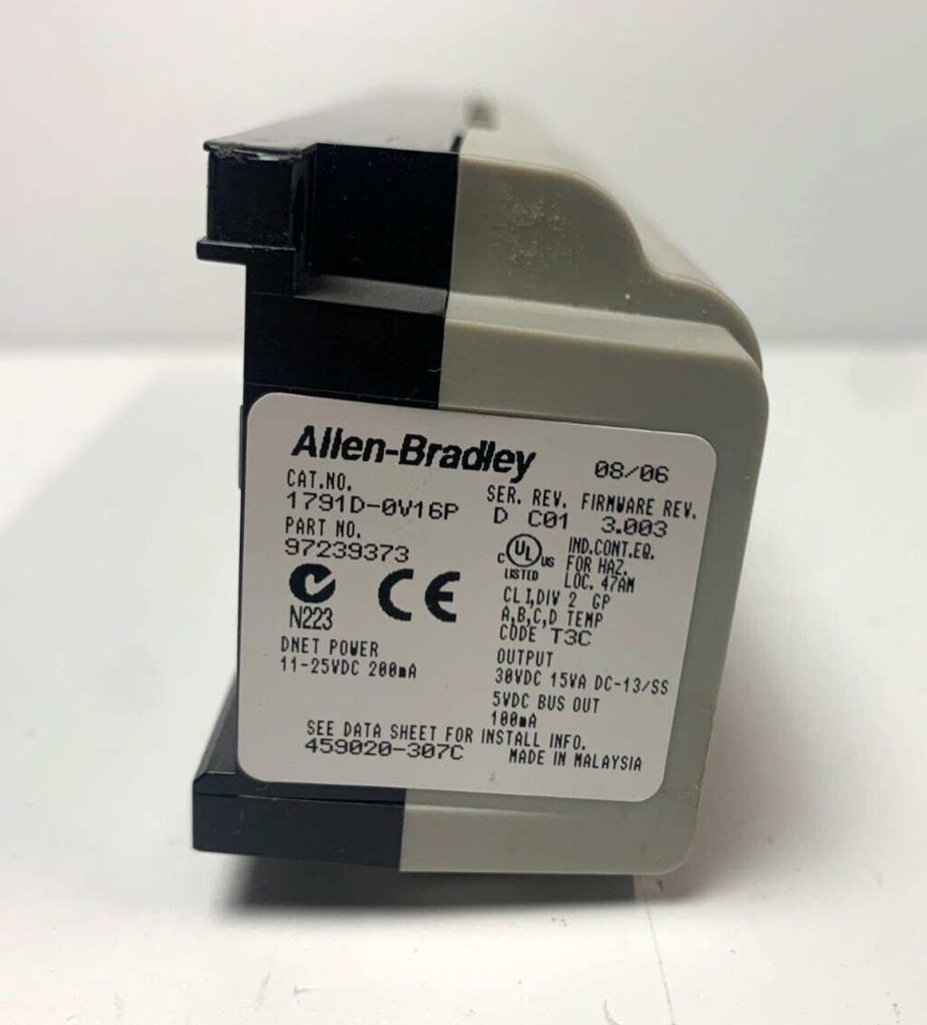 Allen-Bradley 1791D-0V16P Compact Block I/O 16-Outputs / DeviceNet 1791d-ov16p