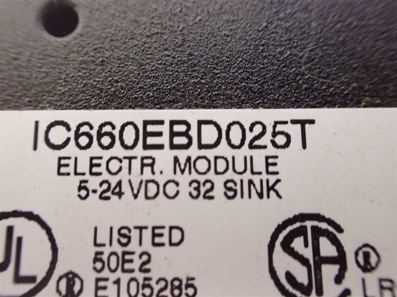 GE Fanuc IC660EBD025T 5-24VDC 32 Sink Electrical Module w Terminal Module(BN226)
