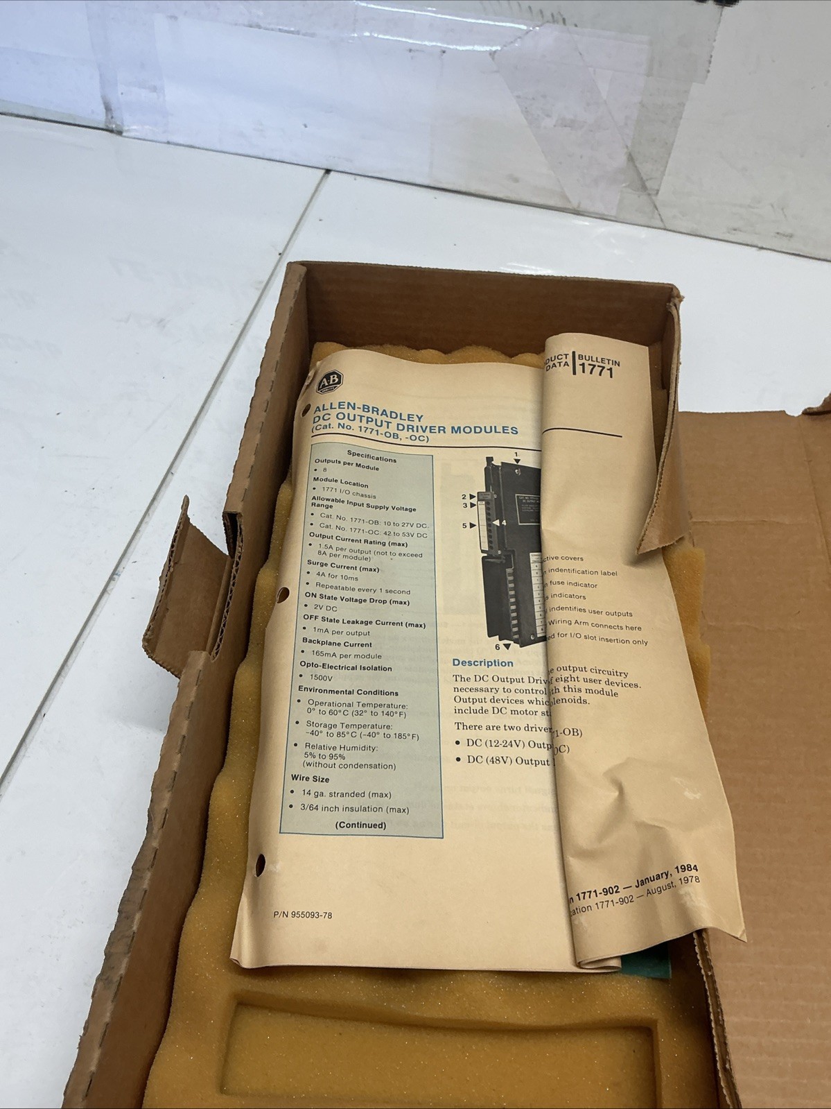 Allen Bradley 1771-OB Series B 12-24V DC Output Module Z-013