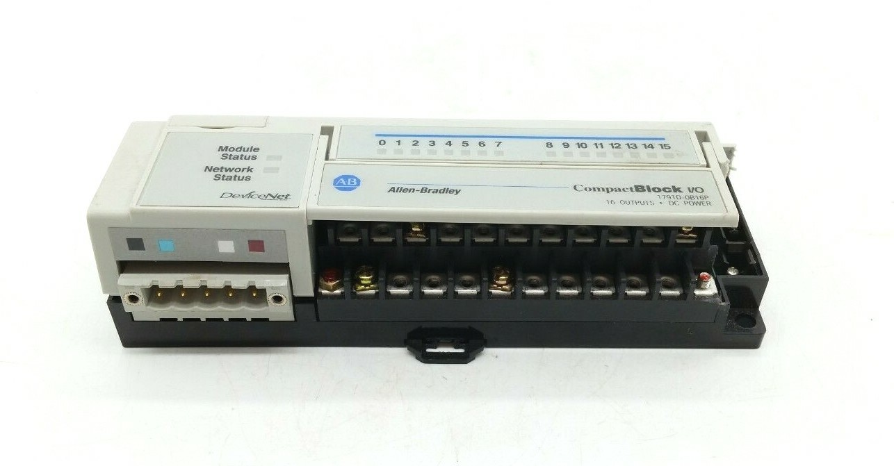 Allen-Bradley 1791D-16B0 CompactBlock I/O for DeviceNet – CRACKED PLASTIC