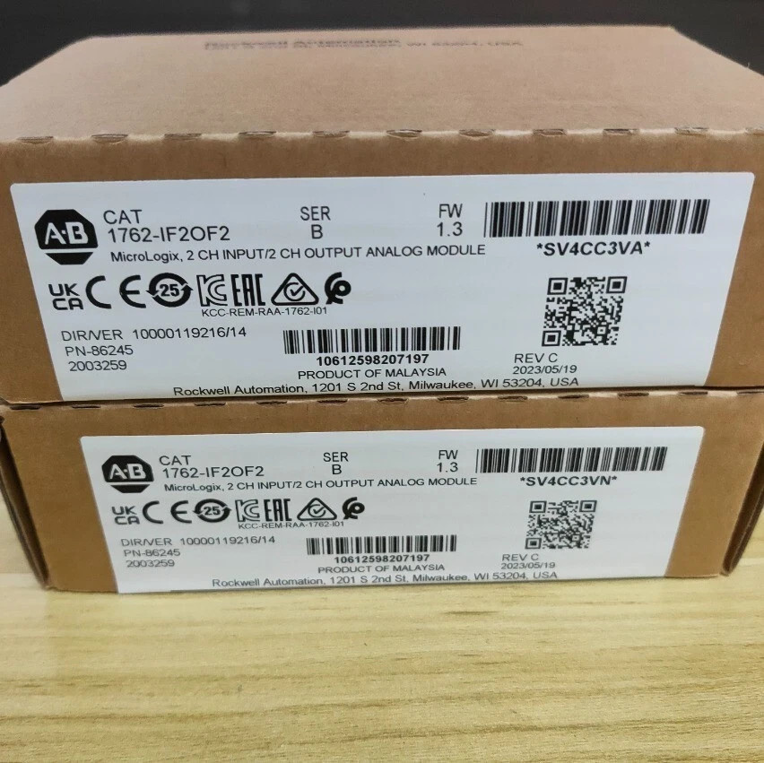 New AB 1762-IF20F2 Sealed Allen Bradley 1200 I/O Module 1762-IF2OF2 US Free Tax