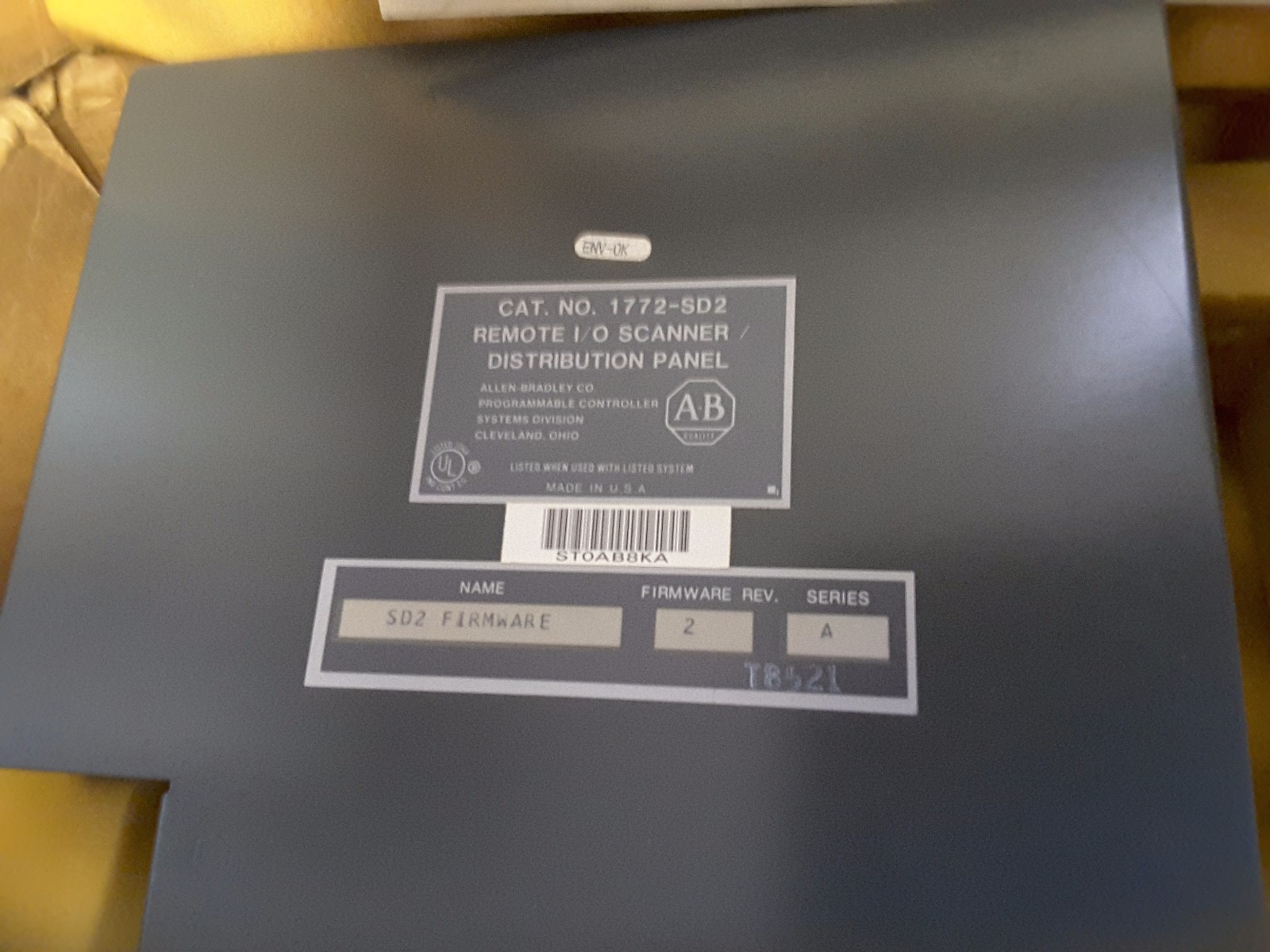 ALLEN BRADLEY 1771-SD2 REMOTE IO SCANNER MODULE DISTRIBUTION NIB NOS NEW $109