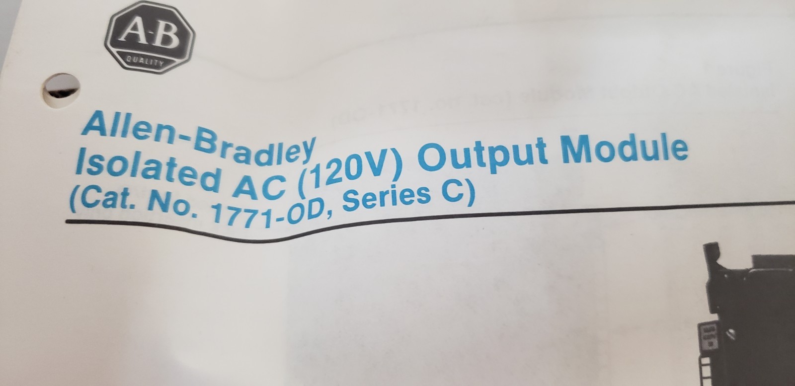 ALLEN BRADLEY 1771-OD ISOLATED AC OUTPUT MODULE, SERIES C, 120V, NIB
