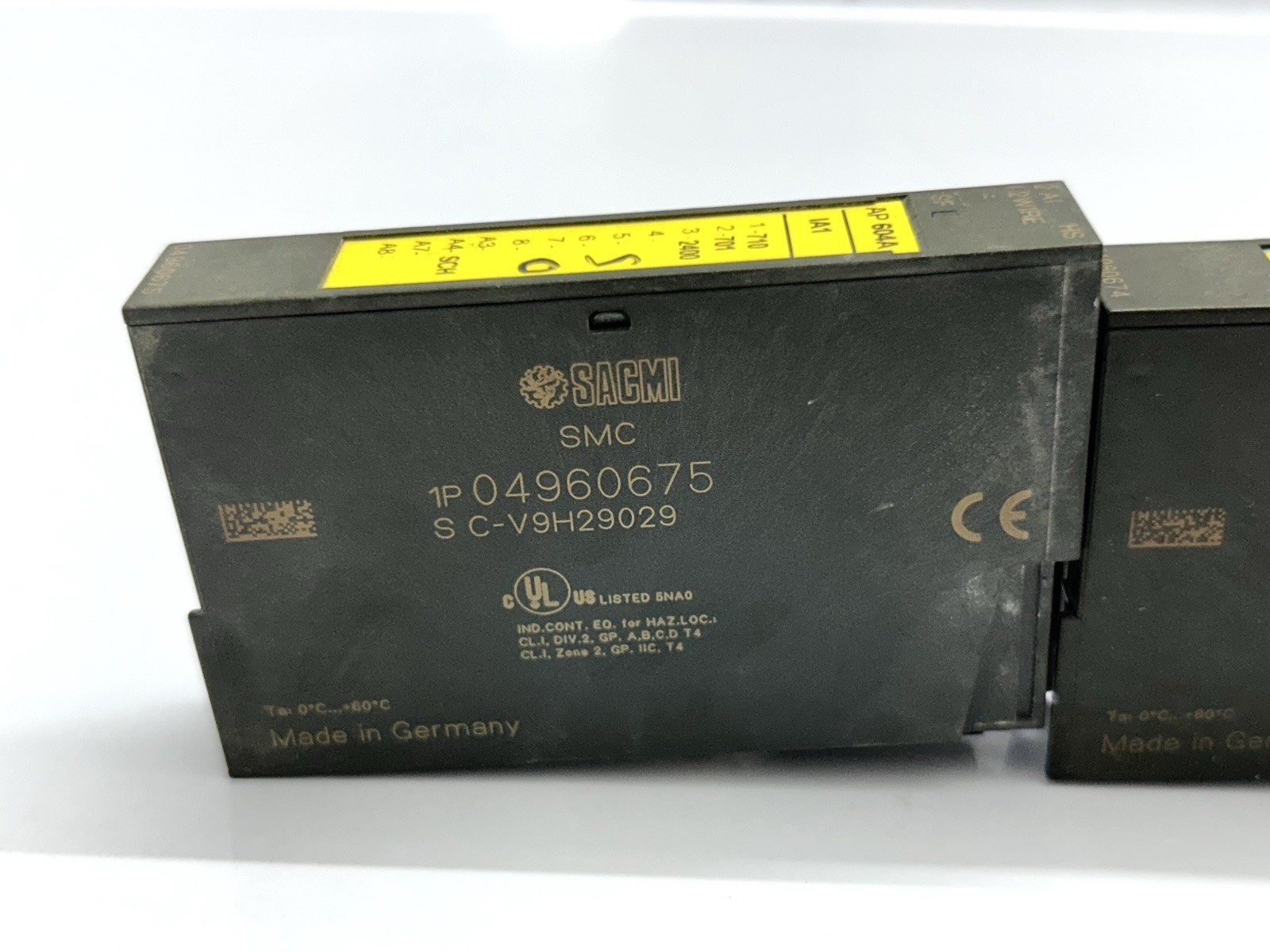 SACMI SMC 04960675,04960674 ANALOG INPUT LOT OF 2PCS