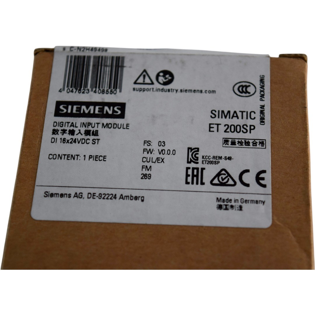 NEW Siemens 6ES7131-6BH01-0BA0 DI 16x24VDC ST SIMATIC ET 200SP Digital Input Mod