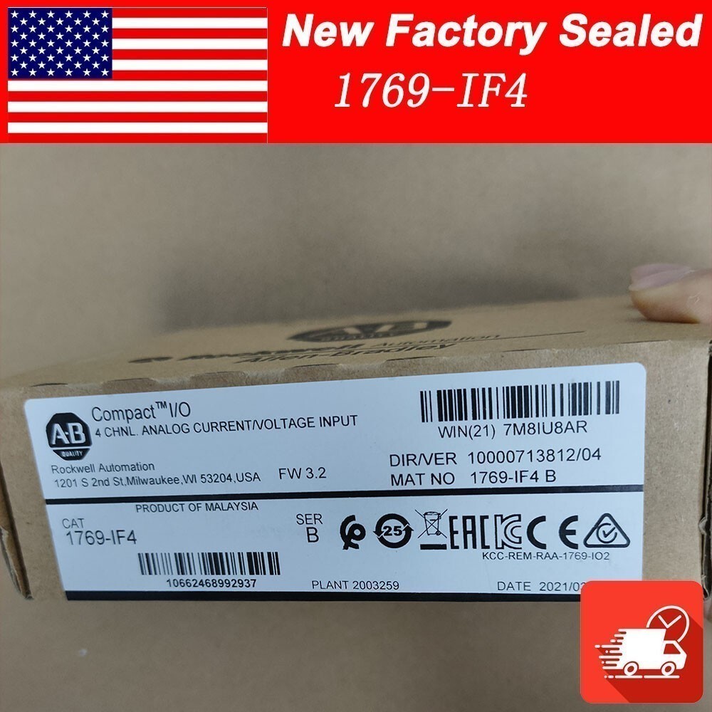AB 1769-IF4 SER B CompactLogix 4-Ch Input Module New Factory Sealed