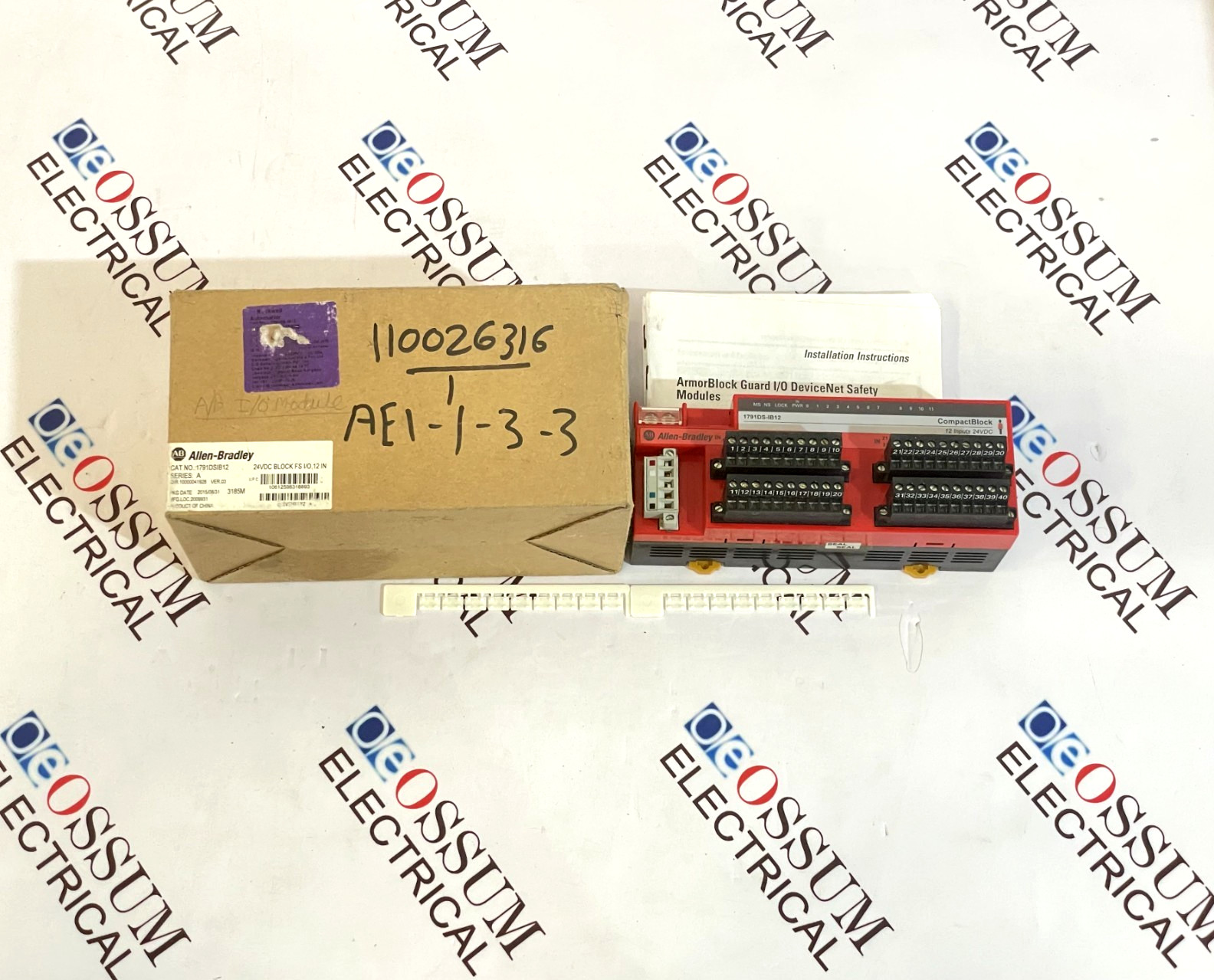 ALLEN BRADLEY 1791DSIB12 COMPACTBLOCK BLOCK FS I/O 12IN 24VDC FREE FAST SHIPPING