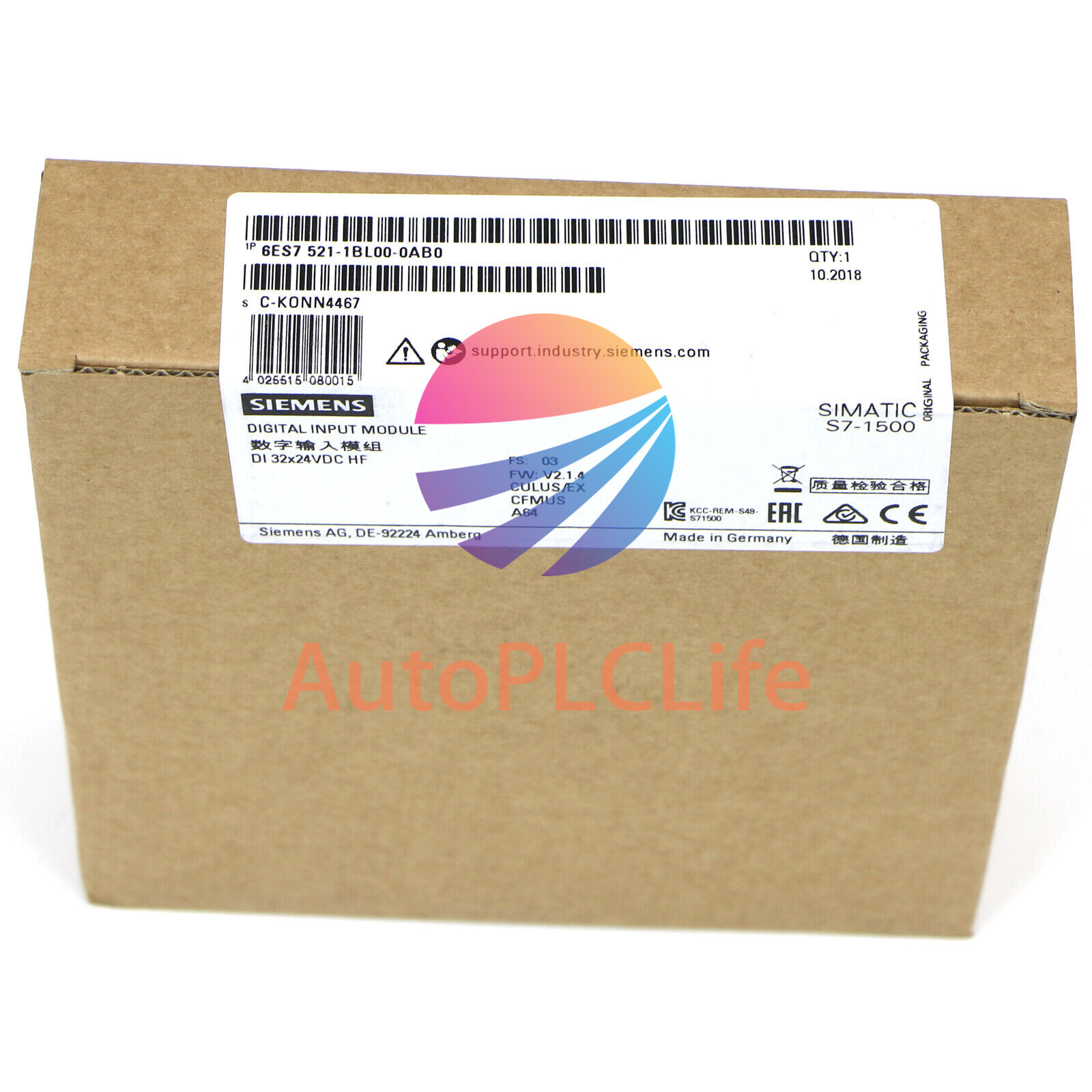 New Siemens 6ES7521-1BL00-0AB0 PLC Module 6ES7 521-1BL00-0AB0