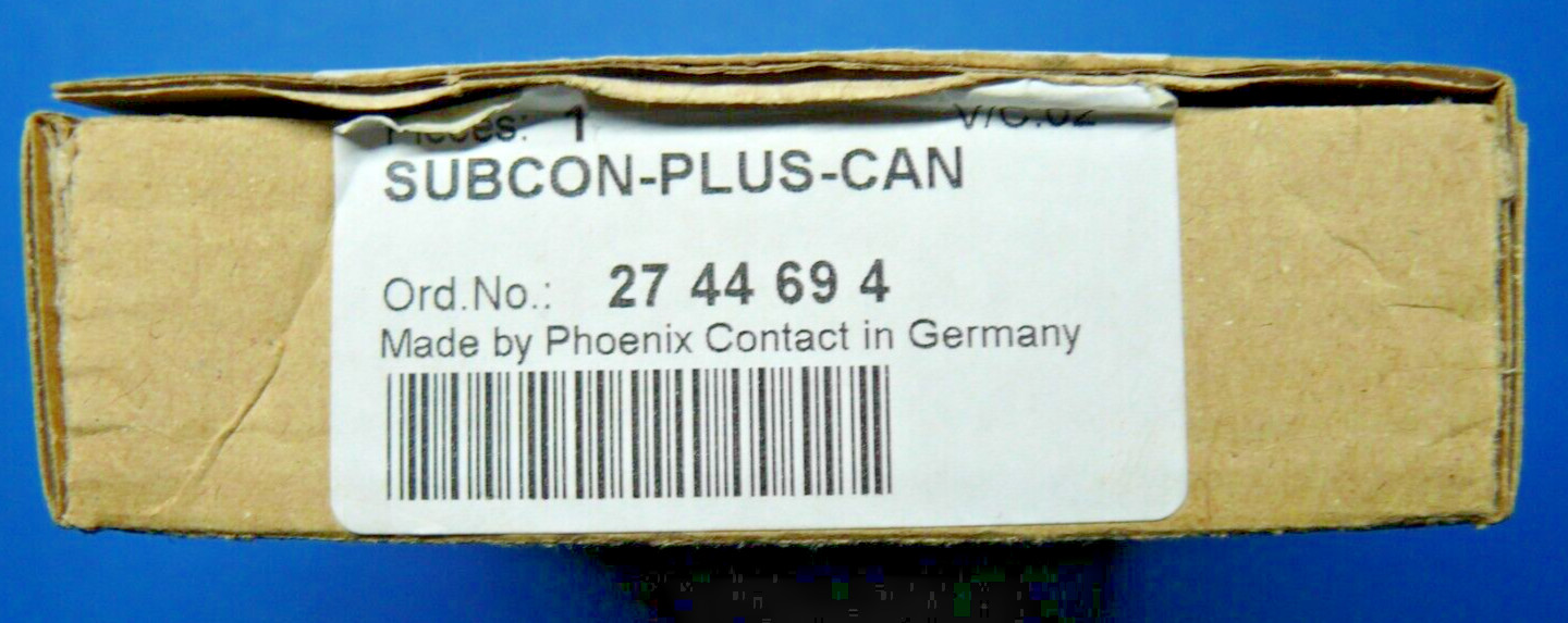 Phoenix Contact Profibus Connector SUBCON-PLUS-CAN (2744694) NEW & ORIGINAL PACKAGING