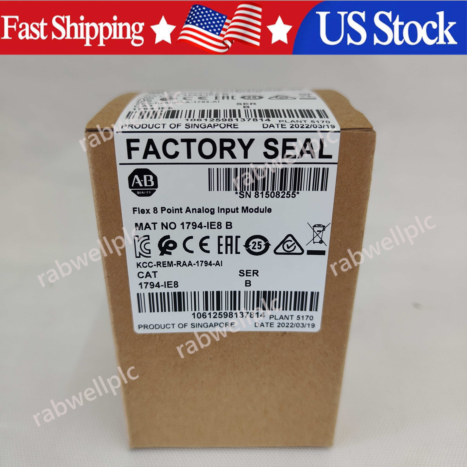 New Allen-Bradley 1794-IE8 SER B Flex 8 PointAnalog Input Module AB 1794IE8 US