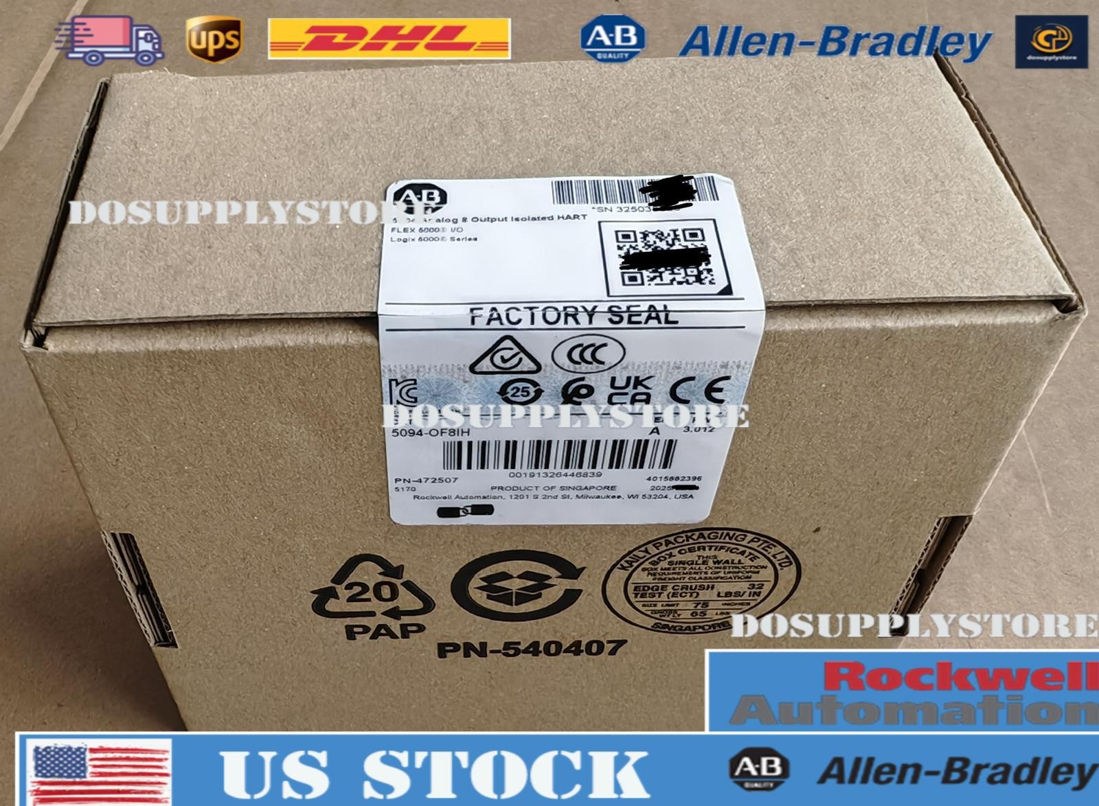 New Sealed 5094-OF8IH Seies A Flex 5000 I/O Analog 8 Output Module Safty DHL DHL