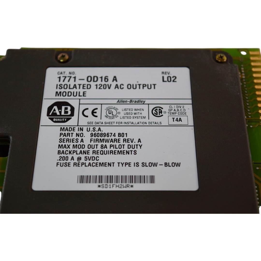 Allen Bradley 1771OD16 Series A 120VAC 16 Point Isolated Output Module