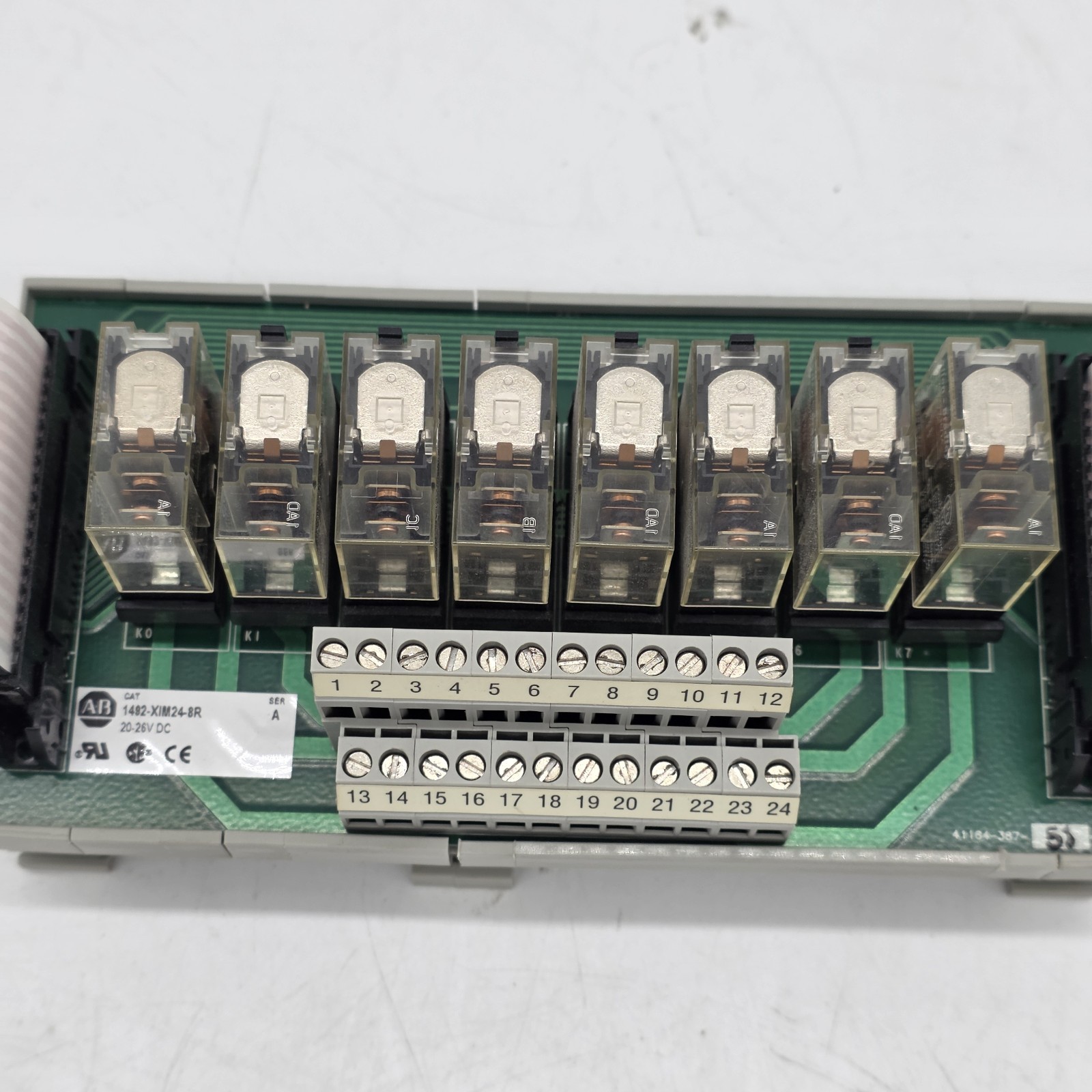 Allen-Bradley 1492-XIM24-8R 8-Point Relay Interface Module 20-26VDC