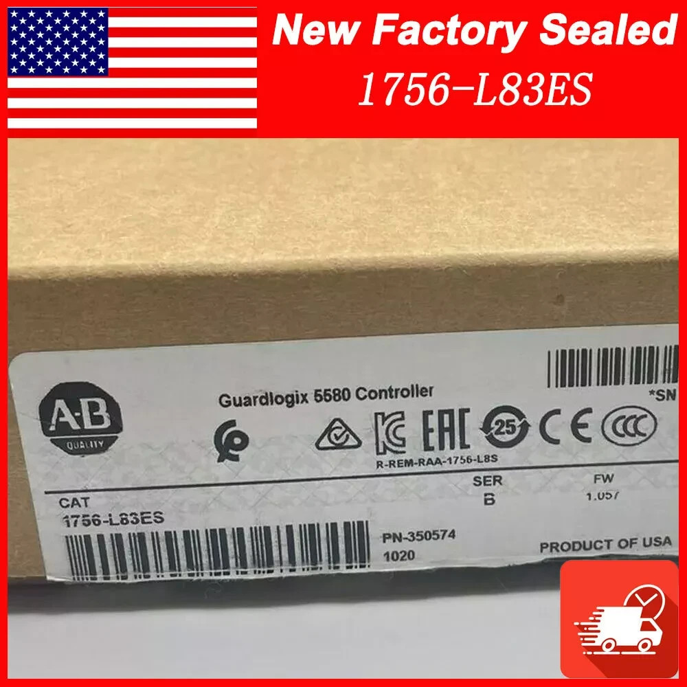 Allen-Bradley 1756-L83ES Guardlogix 5580 Controller Brand New Free Shipping