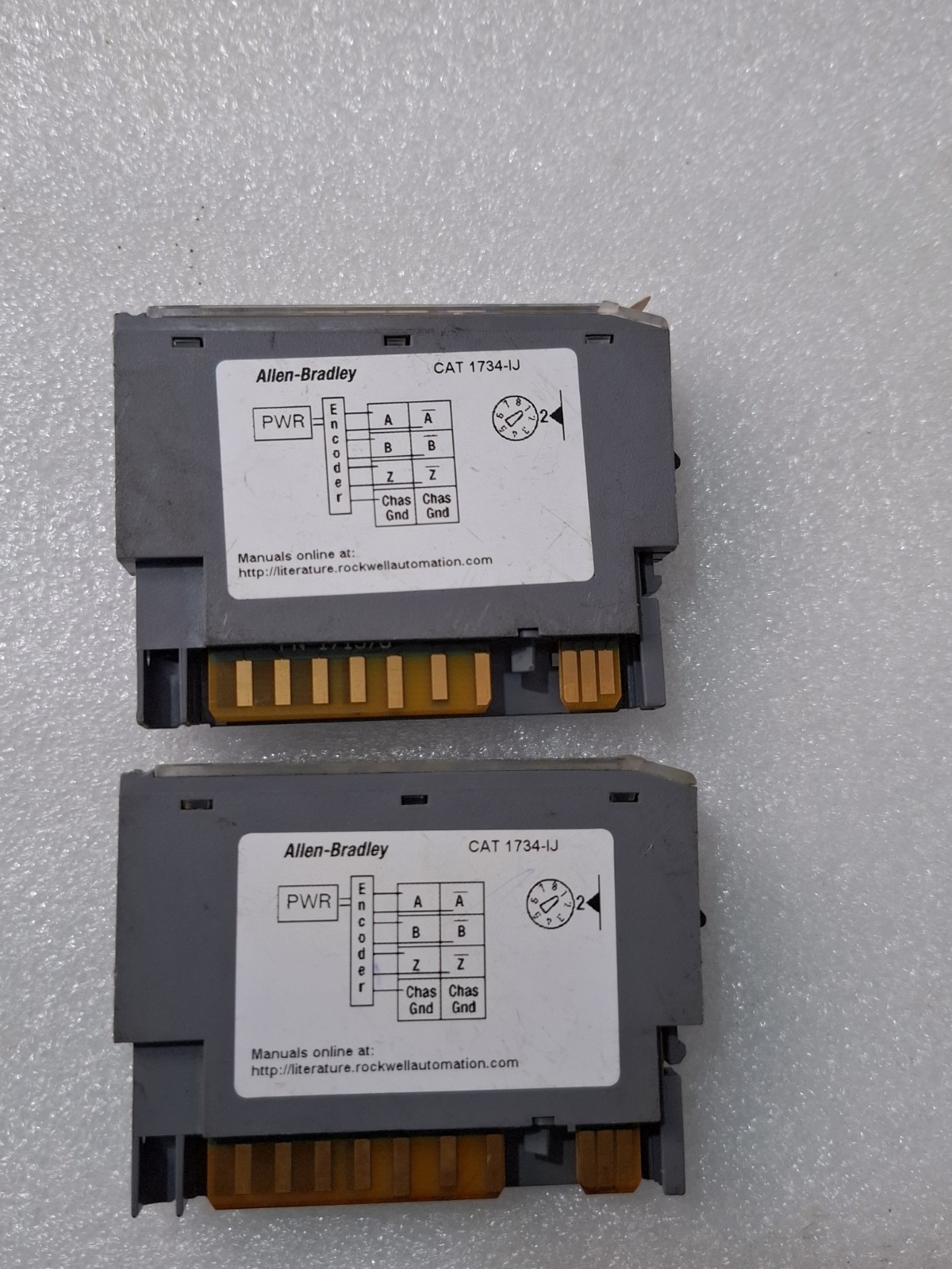 《LOT OF 2 PCS》 ALLEN BRADLEY 1734-IJ POINT I/O INCREMENTAL ENCODER MODULE 1734IJ