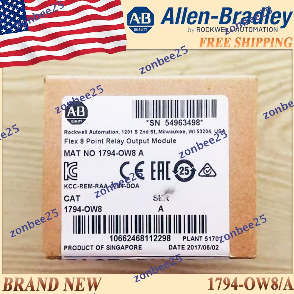 Brand New Sealed AB 1794-OW8/A Flex Relay Output Module 1794OW8 serA Free Ship