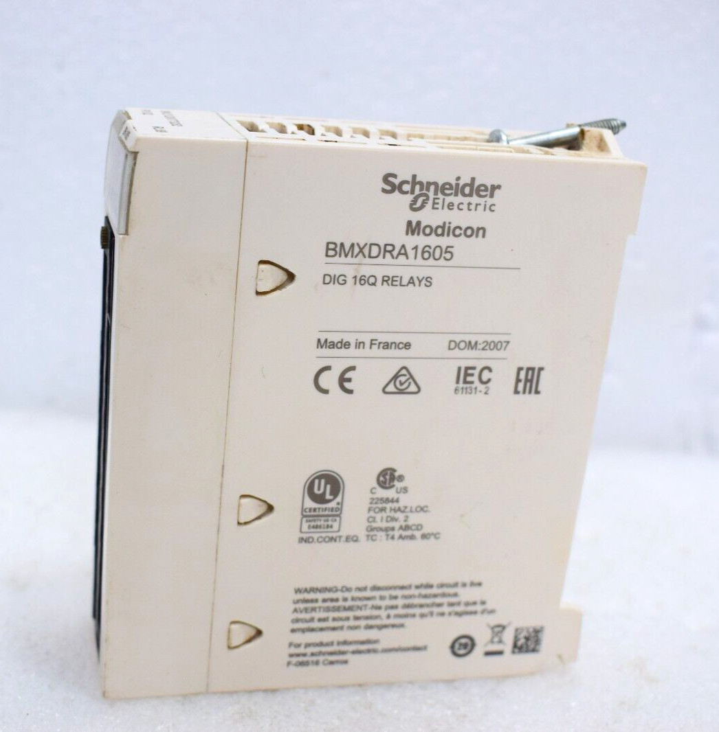 SCHNEIDER ELECTRIC BMXDRA1605 DISCRETE OUTPUT MODULE DRA1605 DIG 16Q RELAYS
