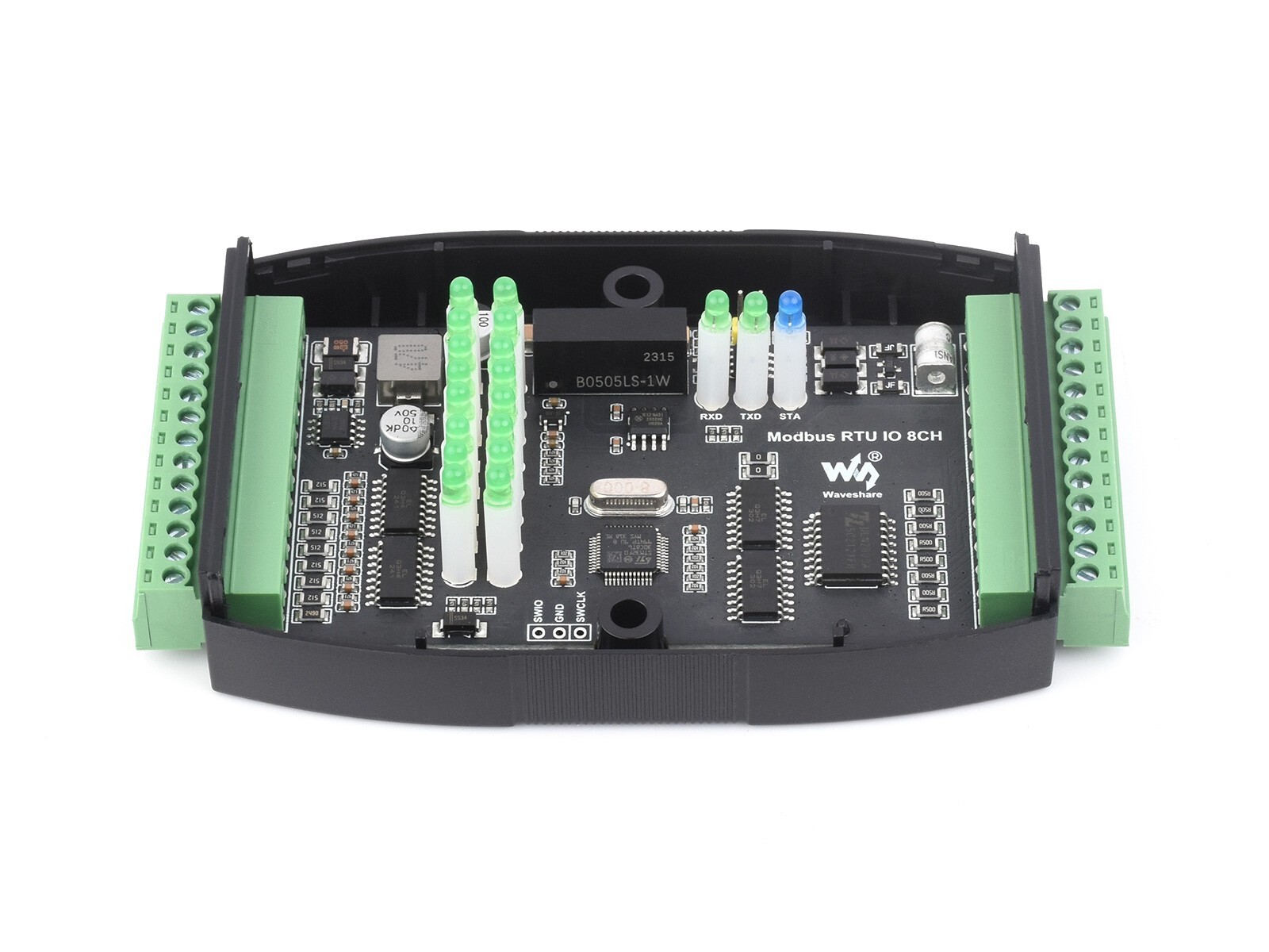 Waveshare Industrial 8-Ch Digital Input & Output Module, 7~36V