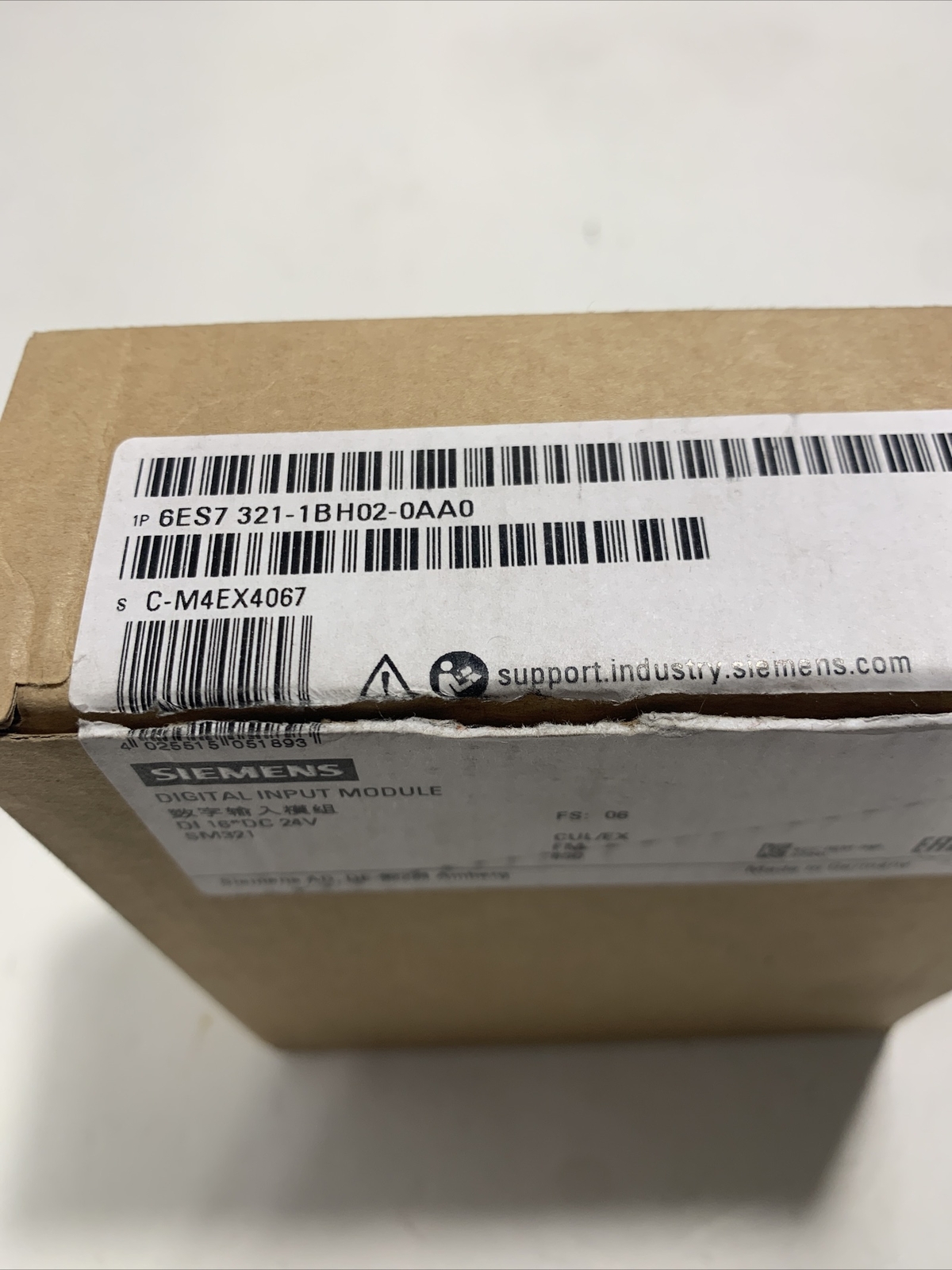 Siemens Simatic S7-300 SM321 6ES7 321-1BH02-0AA0 Digital Input Mod (cover broke)