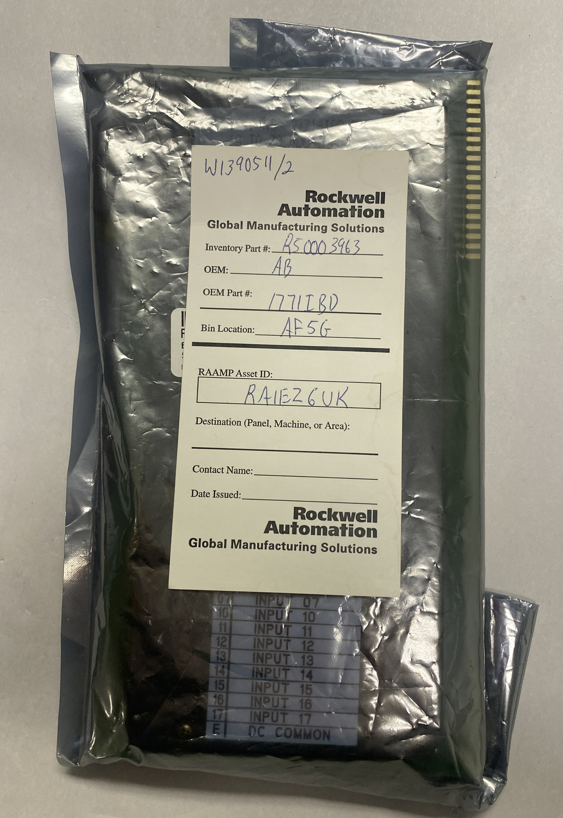 ALLEN BRADLEY,1771-IBD,SER B INPUT MODULE REFURBISHED SEALED