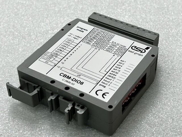 ESD Electronics CBM-DIO8 CANopen Compact 8 Channels I/O Module Used