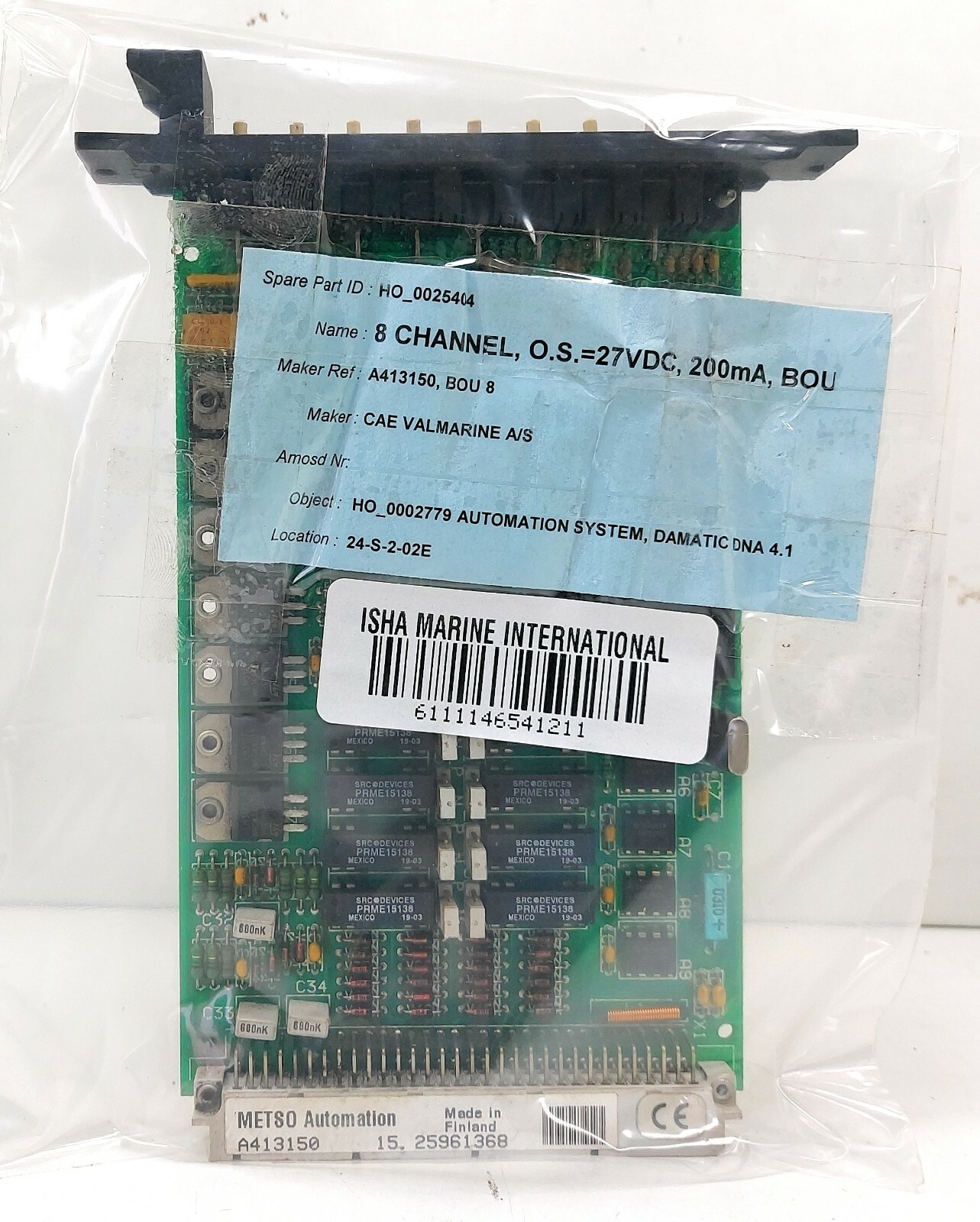 Metso Automation AA13150 PCB Module BOU 8 25961368
