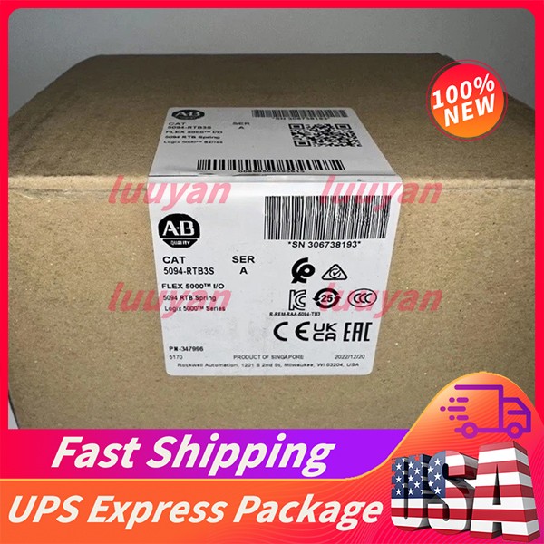 NEW Allen Bradley 5094-RTB3S Ser. A Flex 5000 RTB I/O Spring Free Ship