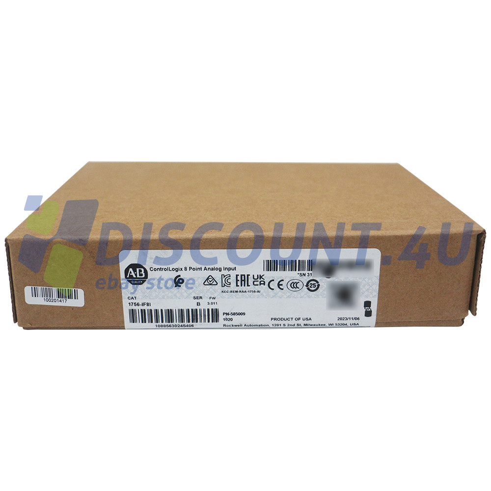 NEW Allen Bradley AB 1756-IF8I ControlLogix 8 Point Analog Input Fast Shipping