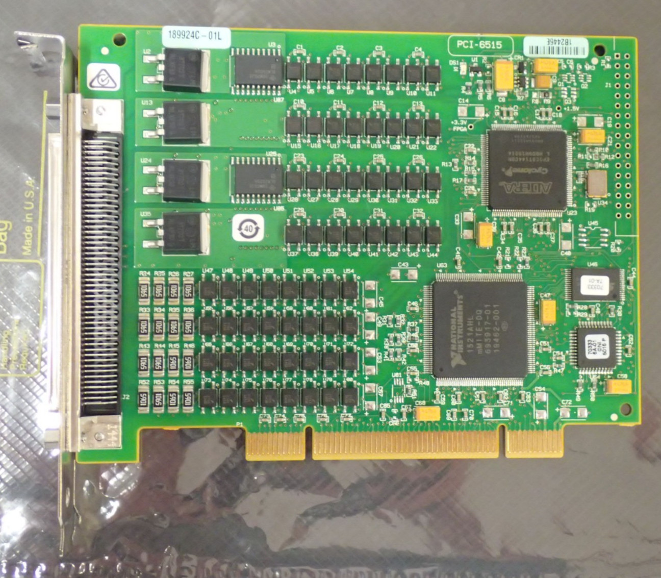 NATIONAL INSTRUMENTS PCI-6515 189924C-01L 64 CHANNEL ISOLATED DIGITAL I/O DEVICE