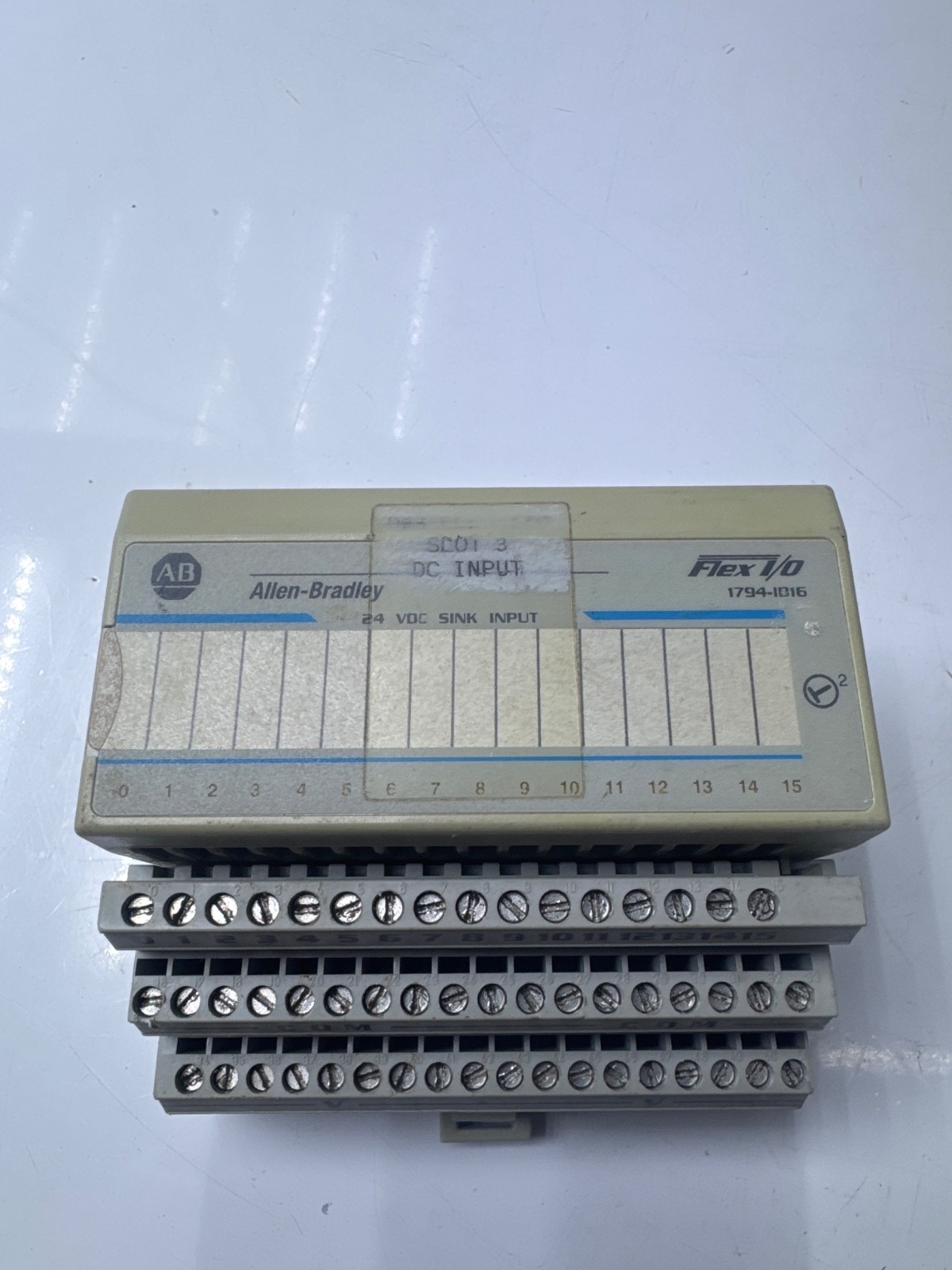 LOT OF 2 PCs ALLEN BRADLEY 1794-IB16 FLEX I/O DIGITAL INPUT MODULE