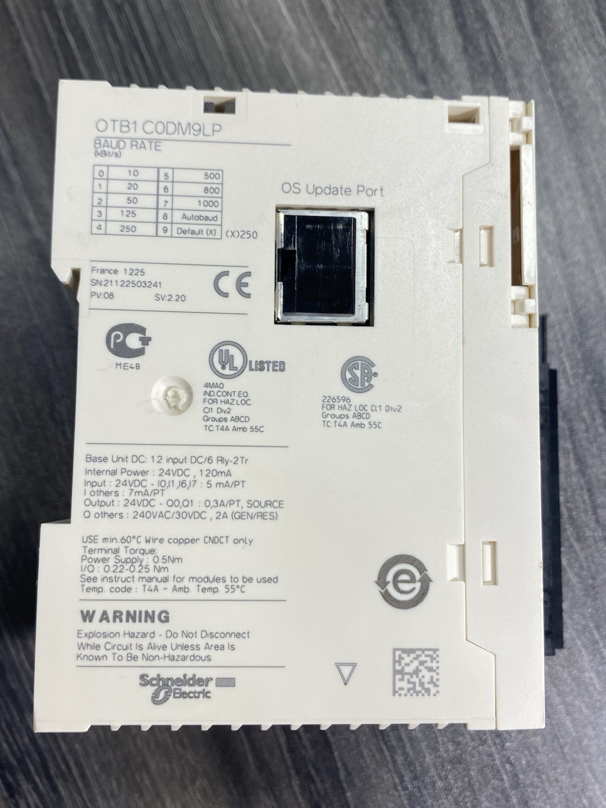 Schneider OTB1C0DM9LP Modicon I/O Distributed Module 24VDC CANopen Bus 1000m