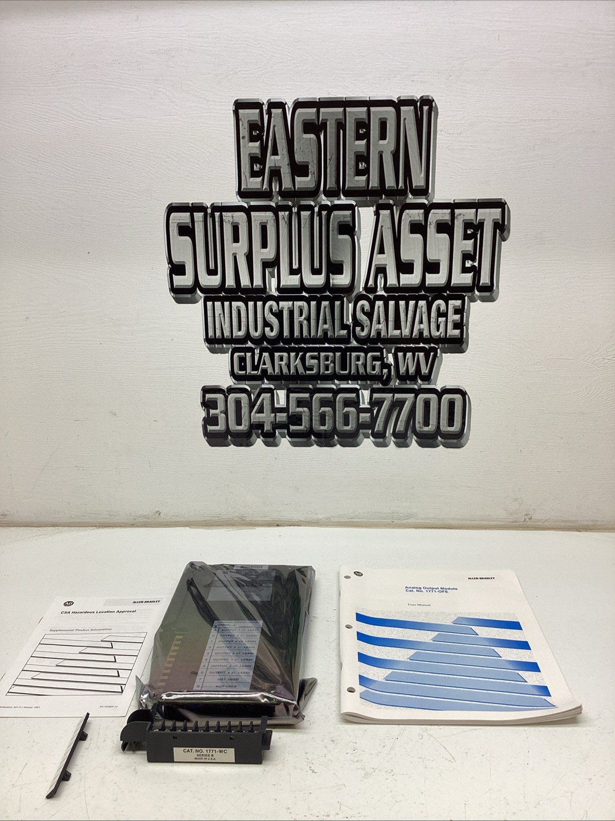 Allen Bradley Analog Output Module 1771-OFE1 W/ Users Manual NEW