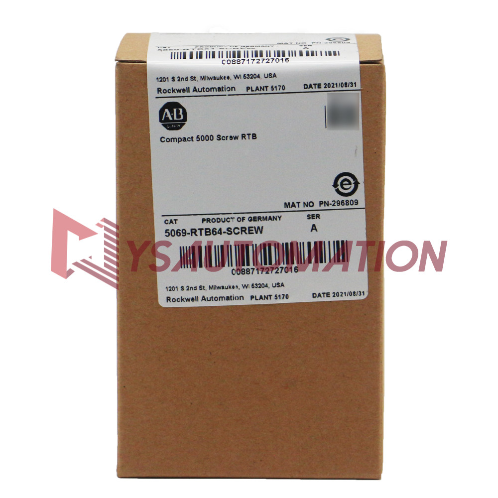 New Allen-Bradley 5069-RTB64-SCREW Compact 5000 Screw RTB