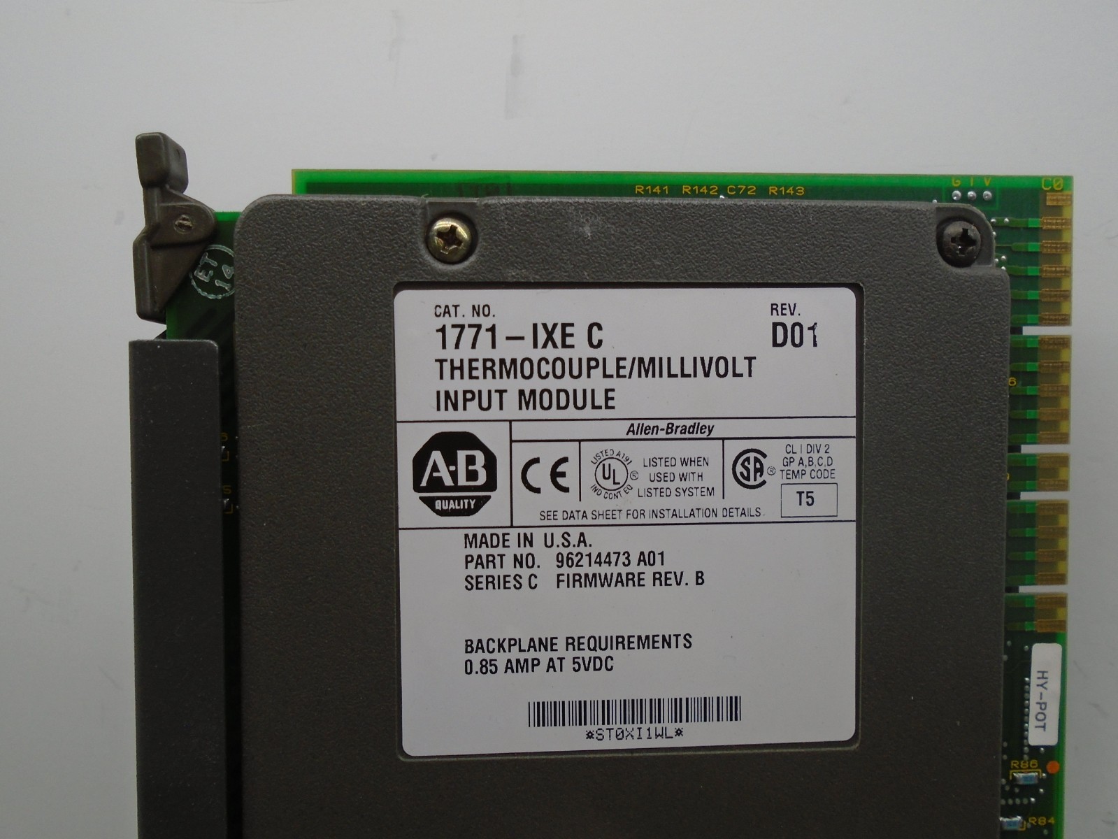 1771-IXE /C Allen Bradley Thermocouple/Millivolt Module 1771IXE N200